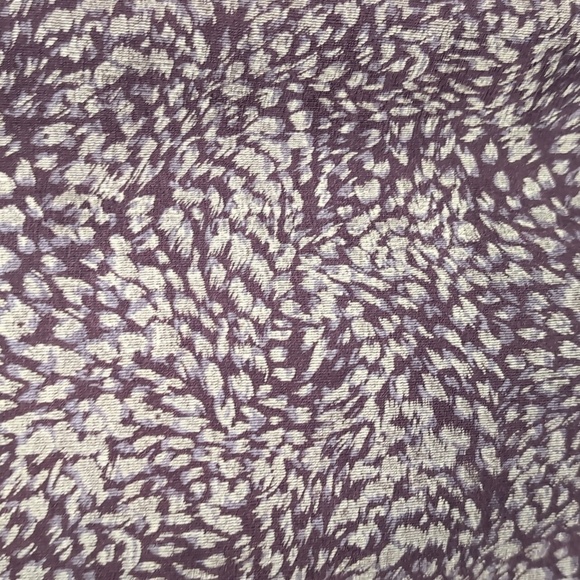 Briggs New York Brown Patterned Short Sleeve Blouse Size Extra Large - Picture 3 of 5